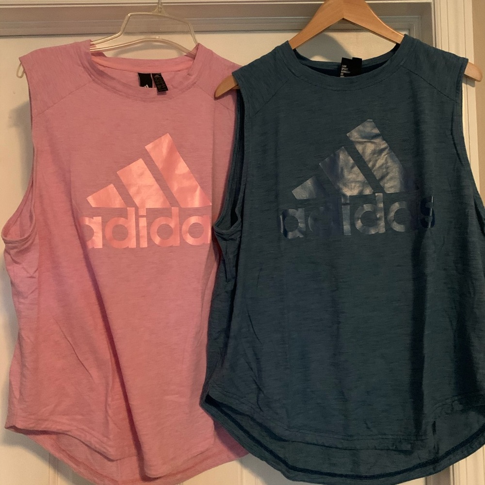 Adidas sleeveless T’s 2/30